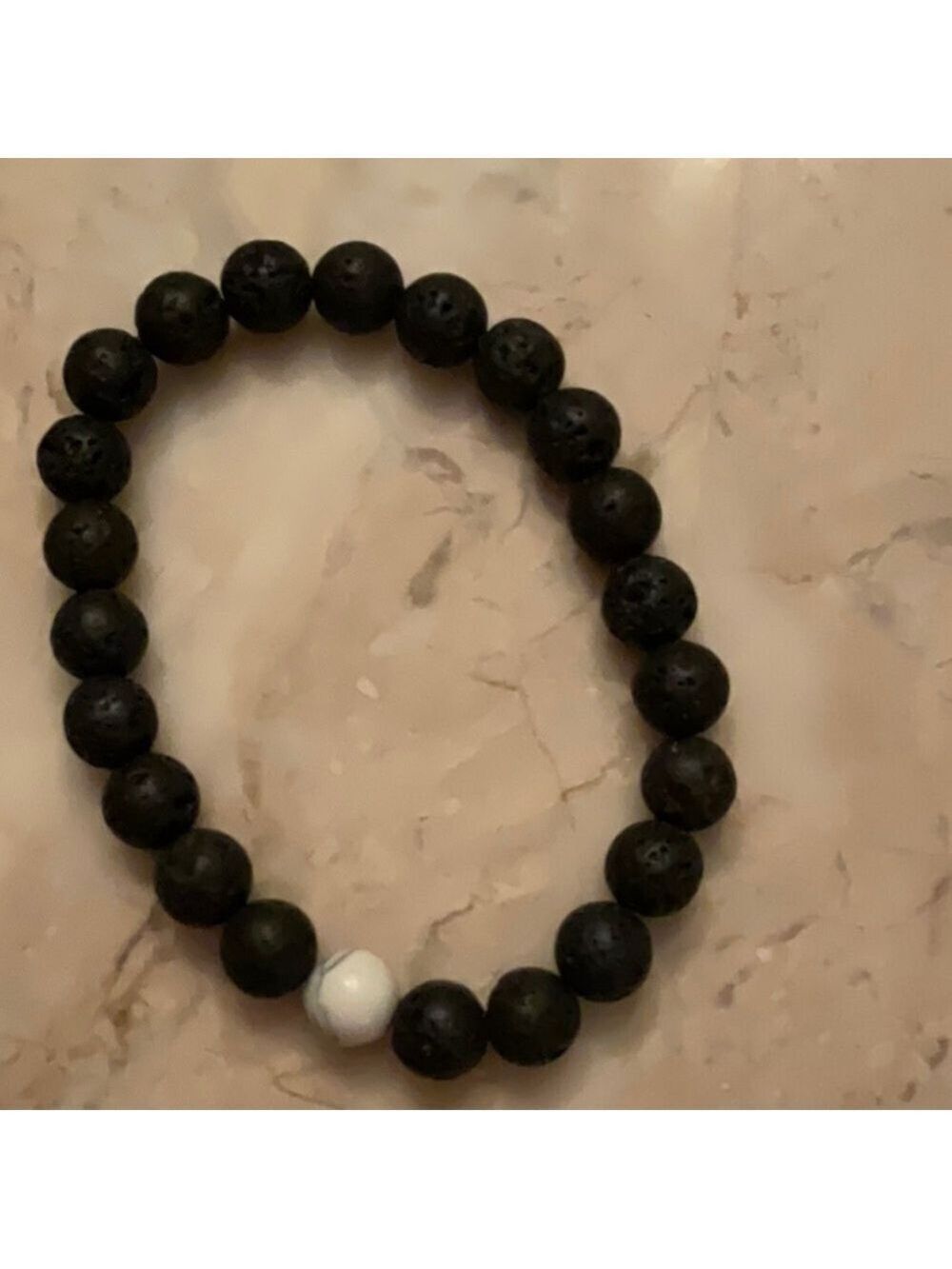 Black and White Diffuser Bracelet